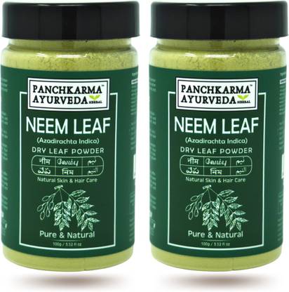Panchkarma Ayurveda Pack Of 2 Herbal & Neem Leaf Powder For Fairness