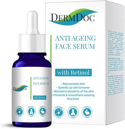 DermDoc 0.1% Retinol Anti Ageing Face Serum