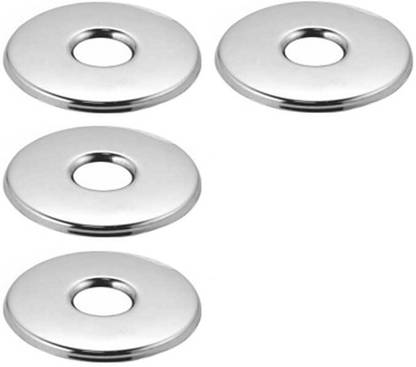 Nenoware Heavy 304 SS ROUND Wall Flange for Showers, Taps and Faucets set of 4 Plate Flange