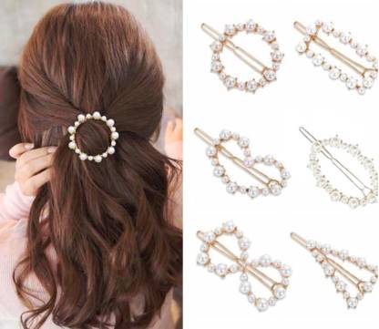 Krenoz Bridal Wedding Hair Pearl Bride Hairpin Crystal Hair Accessories for Women Hair Pin