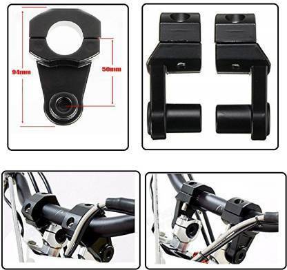 AOWBIKES UNIVERSAL HANDLE RAISER BLACK Handlebar Riser Kit
