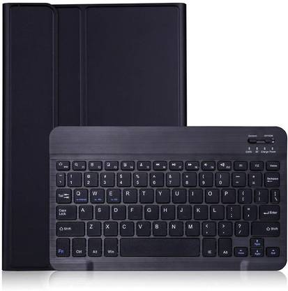 microware NEW Keyboard Case for Samsung Galaxy Tab A7 10.4 2020 SM-T500 T505 T507 Lightweight Detachable Wireless Bluetooth Keyboard Cover Bluetooth Handheld Tablet Keyboard Compatible with Desktop, Laptop, Mac