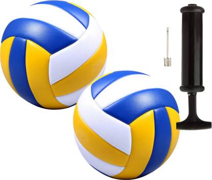 R45 Set of 2 Volleyball Classic Design with Pump and 1 inflation needle Volleyball Kit