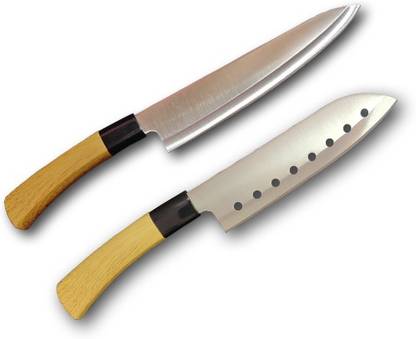 RI-ZAM 2 Pc Stainless Steel Knife Set YING-Purpose High Quality Heavy Stainless Steel Blade Lasting Sharp Professional Chef And Kitchen Knife 8 X 1.6 And 6.7 x 1.6 inches Knives for Cutting Fruits, Vegetable, Meat And Fish