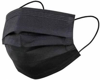 Mozette Black Masks Surgical/Pollution Free CX-378 Surgical Mask With Melt Blown Fabric Layer