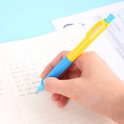 Deli Mechanical Pencil, Push Press Pencil Lid, 0.5 Mm, Very Soft Rubber Holder for Great Comfortable Grip, Eraser on the Top, Smooth Pencil Refill Dispensing Mechanism, Pack of 1 Pencil