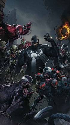 Venom Avengers Drawings Film Marvel Movie Scary War Matte Finish Poster Paper Print
