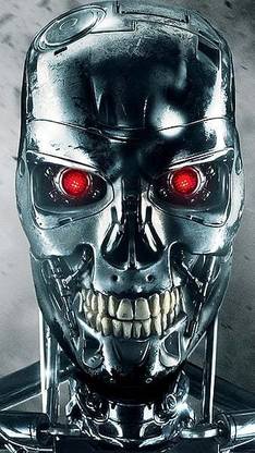 Terminator Robot Skull T 800 Matte Finish Poster Paper Print