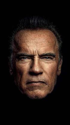 Schwarzenegger Arnold Arnold Schwarzenegger Back To Future Black Face Robots Terminator Matte Finish Poster Paper Print