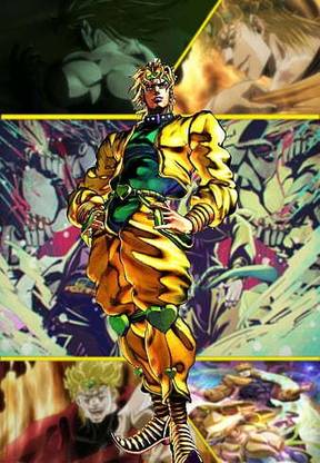 Dio Anime Bizarre Adventure Jojo Jojos Bizarre Adventures Stand The World Za Warudo Zaw Matte Finish Poster Paper Print