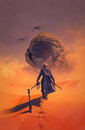 Dune 2021 Movie Poster Matte Finish Poster Paper Print