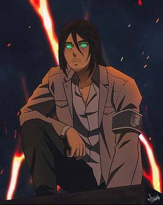 Eren Jaeger Adobe Illustrator Anime Aot Art Wirk Art Work Attack On Titan Eren Jeager Matte Finish Poster Paper Print