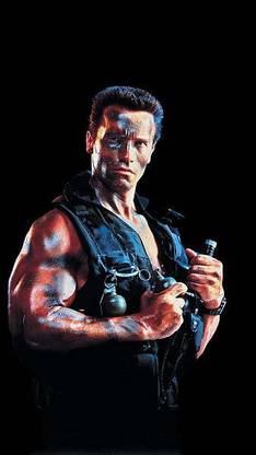 Commando 80S Arnold Schwarzenegger Matte Finish Poster Paper Print