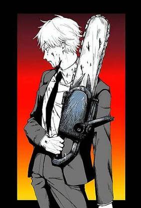 Chainsaw Man Manga Chainsawman Denji Anime Matte Finish Poster Paper Print
