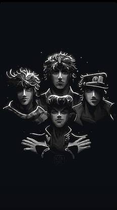 The Joestars Jojo Bizarre Adventure Jonathan Joseph Josuke Jotaro Matte Finish Poster Paper Print