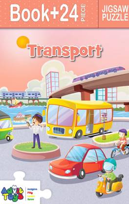 advit toys Transport - Jigsaw Puzzle (24 Piece + Fun Fact Book Inside)