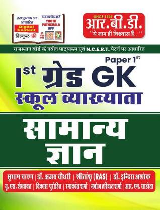 RBD 1st ग्रेड जीके स्कूल लेक्चरार सामान्य ज्ञान बाय सुभाष चरण