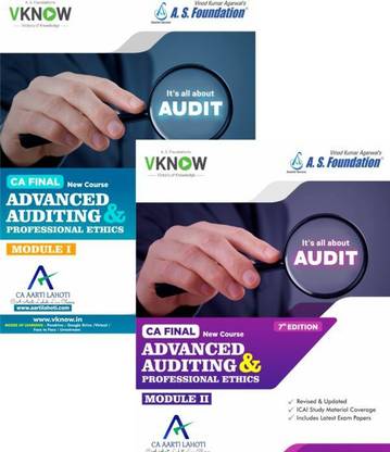 CA Final Advanced Auditing And Professional Ethics (Set Of 2 Volumes) New Syllabus