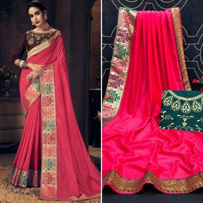 Embroidered Fashion Art Silk Saree