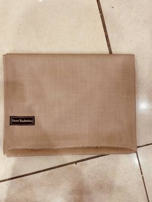 SEMI PASHMINA Pashmina Solid Men, Women Shawl
