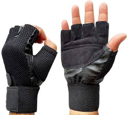 SADARWALA Bike Riding Gloves with Breathable Fabric & Anti-Slip Grip for Men's (1Pair) Riding Gloves