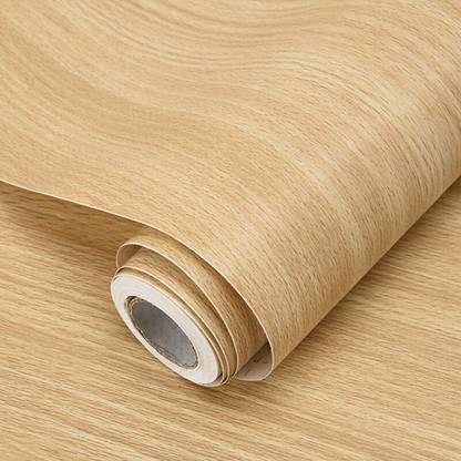 TOTAL HOME 35.56 cm Wood Texture Furniture Refurbished Contact Paper PVC Self-Adhesive Waterproof Wallpaper Sticker (12x14) Self Adhesive Sticker