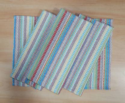 होम कोलर्स रेक्टेंगुलर 4 का पैक टेबल प्लेसमेट