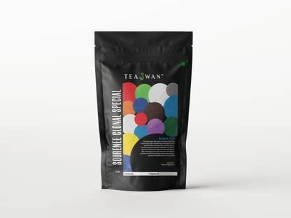 TeaSwan Sourenee Clonal Special Loose Leaf Black Tea | Sweet Roast Caramel | Helps in Weight Loss | 50 gm Unflavoured Black Tea Pouch