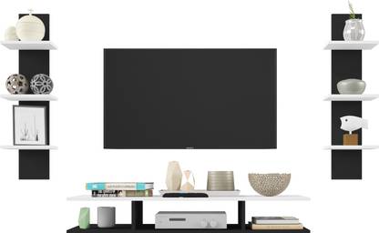 Flipkart Perfect Homes Studio Entertainment Unit/TV Cabinet for Wall/Wooden TV Stand Engineered Wood TV Entertainment Unit