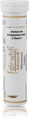 FAIR WISH ADVANCE Plus L Glutathione 600 mg + N-Acetylcysteine 400 mg with Vitamin C 500mg