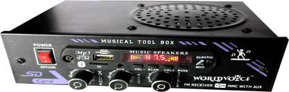 world voice Bluetooth IPL with Speaker Support Bluetooth, FM Radio, USB, Micro SD Card, AUX Car Stereo