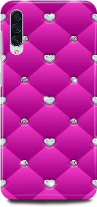 FRONK Back Cover for SAMSUNG Galaxy A50, PINK, HEART, MATTRESS, SHAPE, LOVE