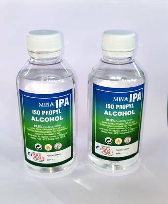 max deals Isopropyl Alcohol IPA 99.99% Cleaning Kit of 200 Ml x 2 Bottles for Computers, Laptops, Mobiles