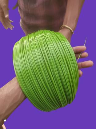 D.r trading Roll of Agriculture Thin PET Plastic Wire for Supporting Plants & Vegetables 2kg Plastic Retractable Clothesline
