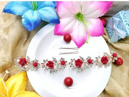 trusetedwell Party Bridal Fancy Hair Clip Headband Hair Accessories Bun Clip