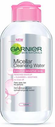 GARNIER Skin Naturals Micellar Cleansing Water Pink -125 ML Makeup Remover