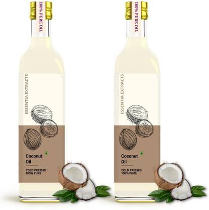 ESSENTIA EXTRACTS Coconut Massage Oil for Babies, Skin and Hair Massage (Pack of 2)