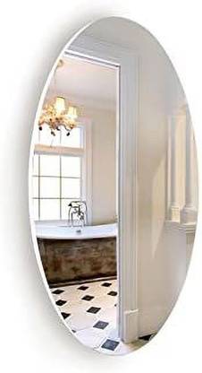 Rworld No drill , No screw , Easy stick , Long Bathroom Mirror