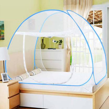 ANIRUDHA Polyester Adults Washable Mosquito Net For Double Bed & King Size Bed Mosquito Net