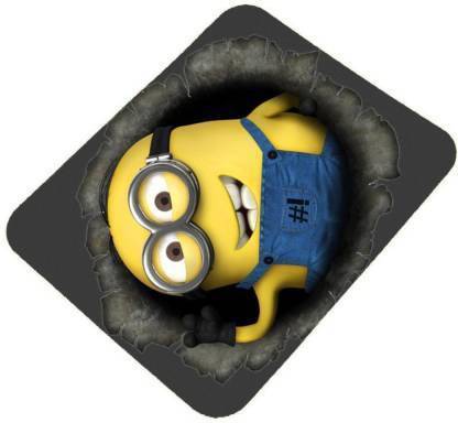 PNV Kraft Printed Minion animated Mouse Pad Mousepad
