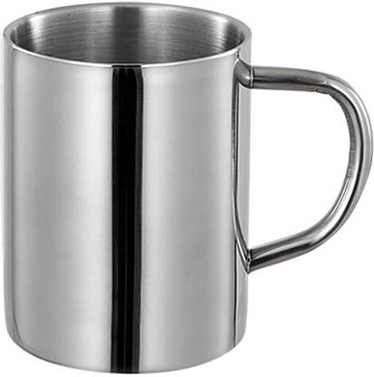 Abn Traders Stainless Steel Cups/Mugs For Drinking Water/Tea/Coffee (Pack of 1) Stainless Steel Coffee Mug
