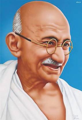 Art Galaxy Mahatma Gandhi Poster Paper Print