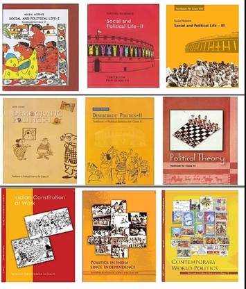 Political Science Book Set For Class 6 To 12 NCERT (9 Books ) English Medium