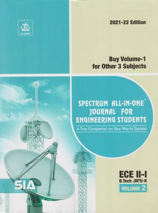 B.Tech II-Year I-Sem (ECE) Volume-2 Spectrum All In One Journal For Engineering Students, JNTU-Kakinada Latest 2021-22 Edition