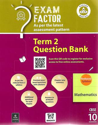 Cbse Exam Factor Question Bank Mathematics Class 10 Term 2 Ananda Bharati Publishers