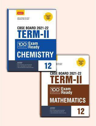MTG 100 Percent Exam Ready Chemistry, Mathematics (Set Of 2 Books) Term 2 Class 12 Book For CBSE Board Exam 2022 - MCQs, Case Based, Short / Long Answer Type Questions (Based On Latest CBSE Syllabus)