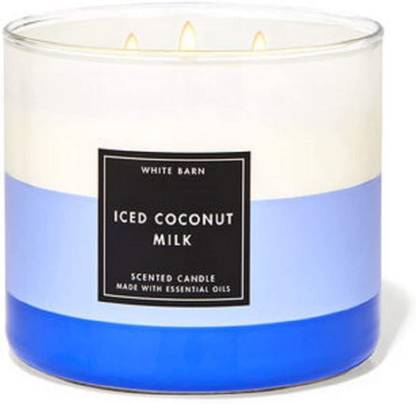 Bath and Body Works Iced Coconut Milk 3 Wick Candle Candle