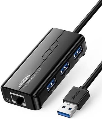 Ugreen 3 Ports USB 3.0 Hub with Network Support Media Streaming Device