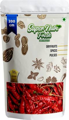 SUPER NUTRI FRESH Lavangi Chilli , Sabut Lal Mirch , whole Dried Red Longi Lavangi Chilli