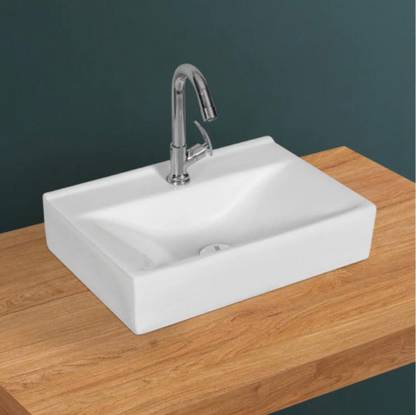 BASINWALE AVVIO AVVIO PRIMIUM QULITY WASH BASIN / SUPER WHITE COLOUR / COUNTER TOP WASH BASIN Table Top Basin